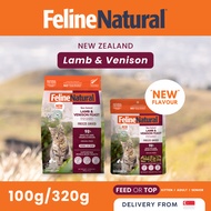 [*NEW*] Feline Natural Lamb & Venison Freeze-Dried Cat Food l 100g/320g