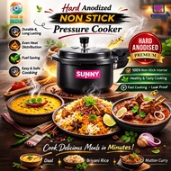 Non Stick Pressure Cooker Hard Anodized  3.5 Ltr  / 5.5 Ltr Non Stick Fast Cooking  Pressure Cooker