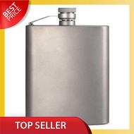 Best Seller 200ML Titanium Flask Liquor Ultra Light Flat Hip Flask Outdoor Camping Picnic Hiking (Standard)
