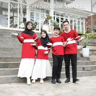 Sweetline Family Couple 24s Kaos Keluarga Anak dan Dewasa - Merah Putih