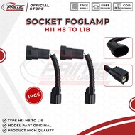 [1PCS] Male Socket H11 H8 To L1B Foglamp Socket Honda Brio 2023 Innova Reborn
