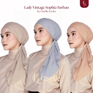 GISELLE - Lady Vintage Sophia Instant Turban Malay Babydoll Instant Shawl Tudung Sarung