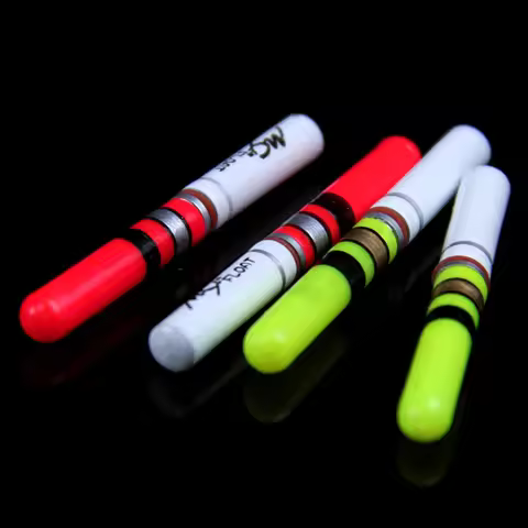 10Pcs Light Sticks Green / Red Work with CR322 CR425 Battery Operated LED Luminous Float Night Fishi