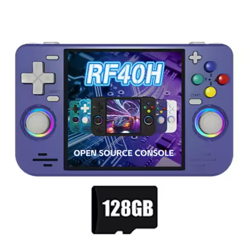 RF40H 128GB 4.0-Inch IPS Screen Handheld Video Game Console Open Source Wifi Retro Game Console Supp