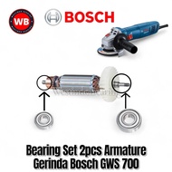 MESIN Bearing Set 2pcs Armature Grinder Bosch GWS 700 Bearing Laker Lahar Klahar Armature Grinding M