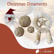 LUID LOKAL CHRISTMAS TREE HANGING ORNAMENTS DECORATION PASKO LANTERN PAROL LOCAL ITEMS ABACA ACACIA 