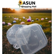 Transparent PE Plastic Box Compact Storage (9.5 x 9 x 6 cm)