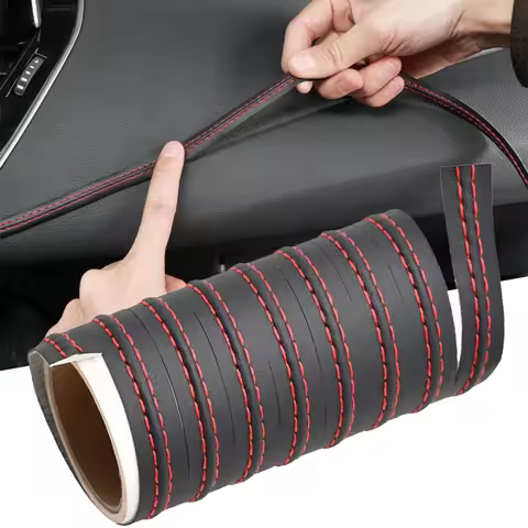 Universal Car Mouldings Trim Pu Leather DIY Braid Decorative for Audi A4 B8 B6 B5 B7 B9 A3 8P 8V 8L 