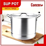 Soup Pot Height 44 CM - 64QT - 60L Multifunction Steamer Pot Rice Boiler Stainless Steel Stockpot So