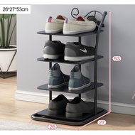 4-Layer Shoe Rack Made Of Steel Save Usable Space Size 26x27x53 CM. Model L240 2 Colors Available