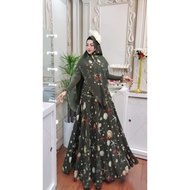 Zahira1808 Samudra Seris By Alya Syari Syari Gamis Ibu Busui Dress