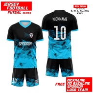 JERSEY FUTSAL CUSTOM NAMA LOGO dan sponsor ( BISA ORDER SATUAN)