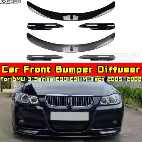 For BMW 3 Series E90 E91 M-Tech Front Spoiler Lip Diffuser for BMW 3 Series E90 E91 M-Tech 2005-2008