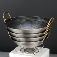 Stainless Steel Non Stick Wok Honeycomb Cooking Pan Pot Stir Fry Cooking Kuali Sarang Lebah 蜂窝不粘锅