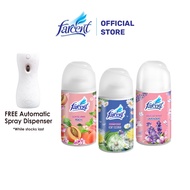 Farcent Automatic Scented Spray Starter Refill Air Freshener Mix ( Peach/Sky Breeze/Lavendar) FREE Dispenser