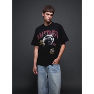 Hakii เสื้อยืด คอกลม สีดำ Heavy Cotton 100% Oversized Black T-Shirt