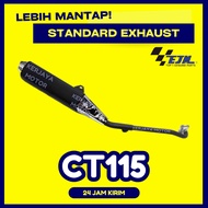 100% EJM MODENAS CT115S STD EXHAUST PIPE COMP ASSY - CT115 CT 115 EX PIPE EKZOS STANDARD EXZOS EXOS 