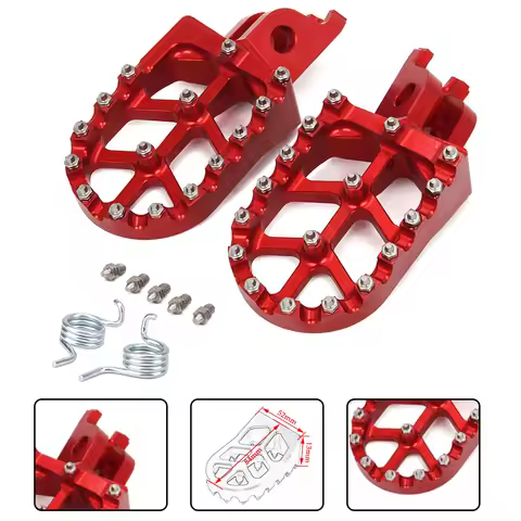 Foot Rests footpegs Electric Dirt Bike For KAWASAKI KX250 KX450 KX KX250F HONDA CRF 125 250R 300L 45