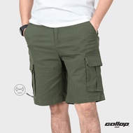 GALLOP : CASUAL SHORTS  กางเกงผ้าชิโนขาสั้น 5 กระเป๋า รุ่น GS9020 สี Olive Green - เขียว / ราคาปกติ 1590.-