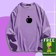 <myBhaju>Epal apple 2xl 3xl T-shirt viral baju lengan panjang perempuan laki/longsleeve tshirt women
