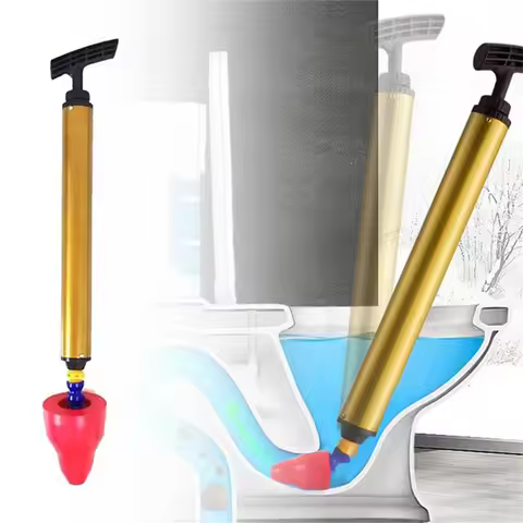 Unblock Toilet High Pressure One Shot Toilet Pipe Plunger Cleaner Silicone Quickly Home Toilet Sewer