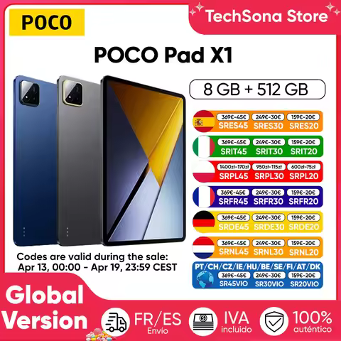 POCO Pad X1 Global Version Tablet Snapdragon 7+ Gen 3 11.2" 3:2 3.2K 144Hz Crystal-Clear Display 45W