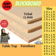 Blockboard 15mm | Table Top | Rack | Shelf Board | Papan Kayu | Plywood | Wood Board | Kayu Papan | 