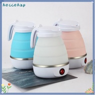 HECCEHZP Electric Kettle, 600ml Mini Water Kettle, Portable 110V/220V Leakproof Foldable Silicone Ke