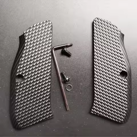 2 Colors CNC Aluminium Alloy Grip Handle Scales For CZ75 CZ 75 Full Size, SP-01 Series Shadow 2 75B 