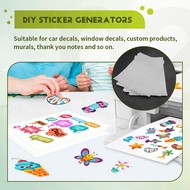 25 Sheets Printable Vinyl Sticker Paper Self-Adhesive Waterproof Matte White Printing Paper Sheet fo