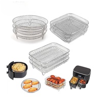 🏷️ Rangka Penapis Udara Air Fryer | 空气炸锅专用烤架 网格托盘沥油不粘锅 | Air Fryer Grill Net Tray