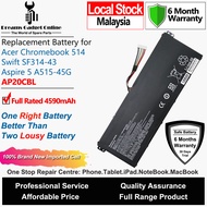 ACER Laptop Battery AP20CBL AP18C8K 4590mAh for Acer Chromebook 514 ACER Swift SF314-43 Aspire 5 A51