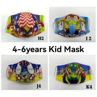 🔥READY STOCK🔥3D Face Mask Kid 3Ply Cotton Face Mask （4-6 Years）