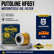 PUTOLINE HF651 Motorcycle Oil Filter Cartridge｜For Husqvarna 701 KTM 690 Duke Enduro SMC