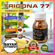 Habbasyi Ekstrak Propolis Trigona 77 Habbatussauda + Zaitun Propolis Garlic 200 Kapsul