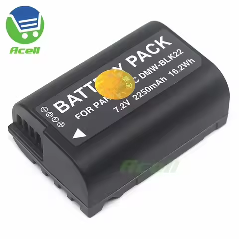 DMW-BLK22 Replace 2250mAh Battery for Panasonic LUMIX DC-S9 DC-S5 S5IIx DC-S5M2X GH5II DC-GH5M2 DC-G