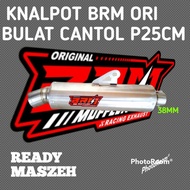 knalpot CTS bulat kompetisi 25cm emblem new ORIGINAL