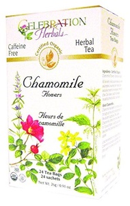 [USA]_Celebration Herbals Chamomile Flowers, Herbal Tea Bags, 24 Count