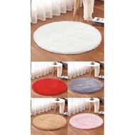 Home Decor Velvet Carpet Cushion Floor Mat Dameter Fluffy Round Carpet Non-Slip Mat Unique Door Floo
