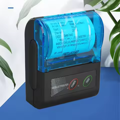Mini Thermal Photo Printer Wireless Pocket Inkless Bluetooth Thermal Printer US 100-240V