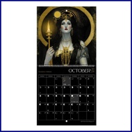 Moon Calendar 2024 Astrology 2024 Calendar Wall Art Goddess Full Moon Tracker Hangable Astrology Decorations Phases lusg