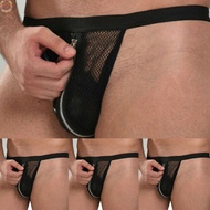 Stylishly Comfortable Mens Cross Back Open Mesh Thong Sexy Briefs GString Boxers
