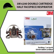 3M 6200 DOUBLE CARTRIDGE HALF FACEPIECE RESPIRATOR