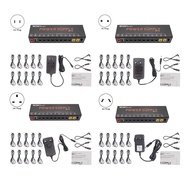 -10 Guitar POWER SUPPLY 10 Isolated DC Outputs/ 4-12V USB Output for 9V 12V 18V Guitar Effect Pedal