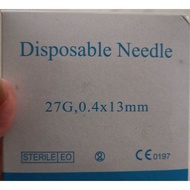 💥Malaysia READY STOCK 一次性挑痘小针头无菌粉刺针 美容针 Disposable Insulin Needles 27g 0.40 X13mm 100pcs