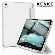 Kenke เคส iPad พร้อมที่ใส่ดินสอ iPad Air 5th Generation 2022 M2 Pro 11 iPad 10th Gen iPad Pro 11 2020 2021 7 8 9 iPad Air 4th Generation 2020เคส10.9นิ้ว Auto Wake/sleep Support 2nd Gen pencil Slim Soft TPU Transparent สำหรับเคส iPad 2022-สีชมพู