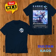 SULTAN KAOS DEWASA DAN ANAK MOBILE LEGEND KARRIE ICE TALON  BAJU ML KARRIE MARKSMAN TSHIRT MLBB BISA