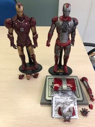 Hot toys 1:6 action figures x 2 Iron Man mark 3 mark 5 marvel avengers 龬鐵奇俠兩款見圖