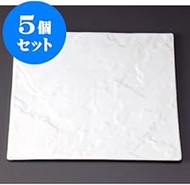 kbu3-632-16-643-5set 5 Piece Pasta Dish Meteor 27 Square Plate (No Pudding) [26.6 x 0.7 cm] Special 