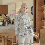 Atasan Blouse Batik Wanita Kerja Kancing Depan Baju Kerja Terbaru Blouse Batik Zuhayra Batik Irma